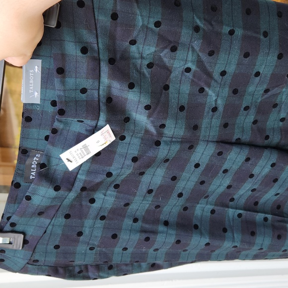 Talbots Blue Polka Dot Slim Ankle Pants 6 - Picture 5 of 7